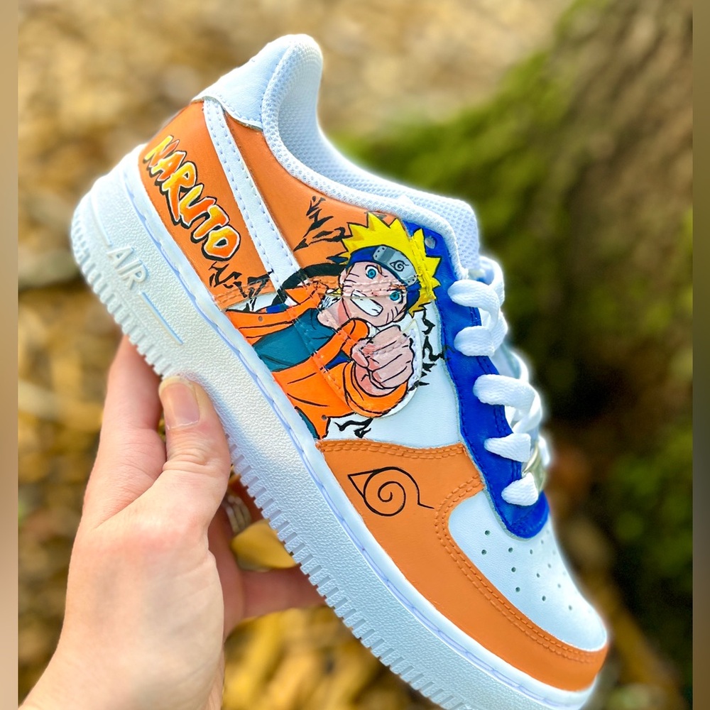 Naruto Custom Anime Air Force 1 Nike Shoes Youth Sizes